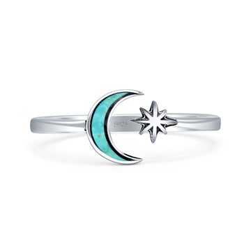 Star & Moon Ring
